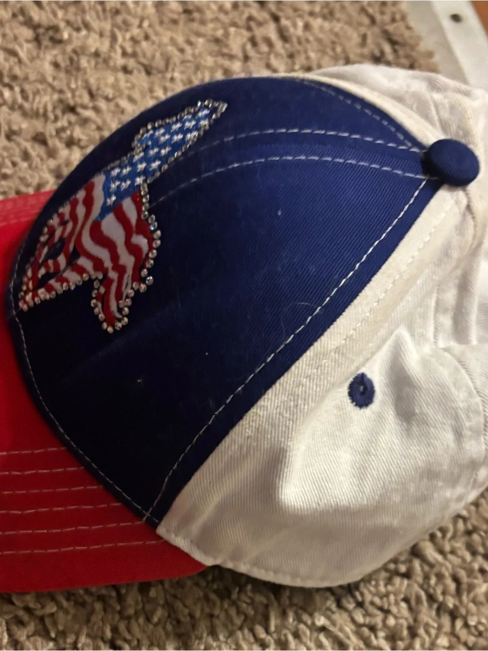 Cowgirl Hardware Girl Youth Vintage Baseball Cap patriotic Color Design Like New